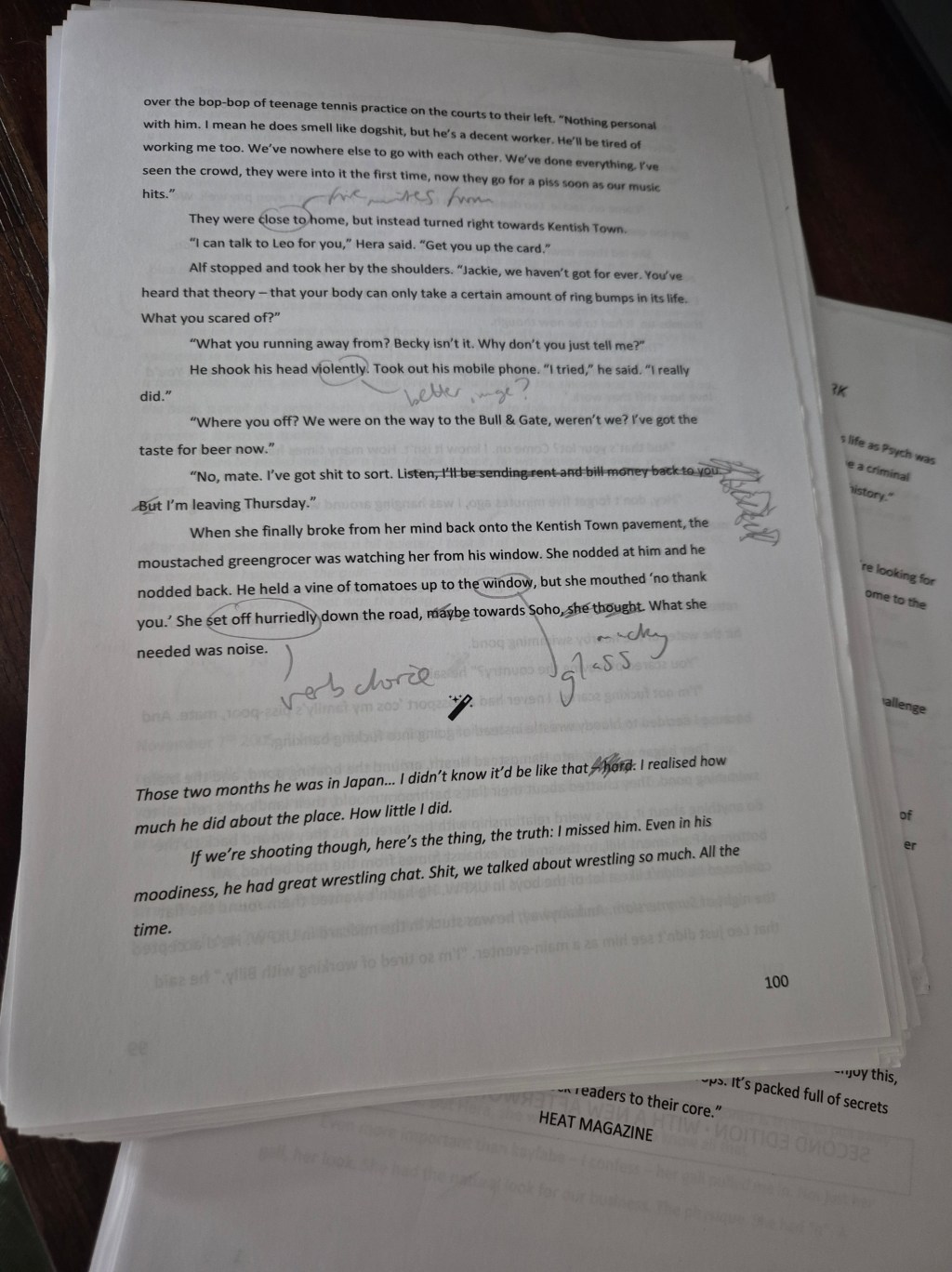 editing novel